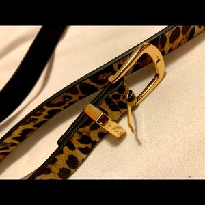Tahari Leopard Print Belt
